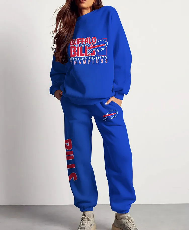 Buffalo Bills  3D sweatsuit and sweatpants 2 piece outfits