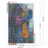 Diamond Painting -DIY Round Drill Flower Dog(40x60cm)