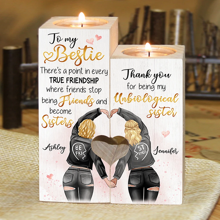 Bestie - I Promise You Won't Have To Face Them Alone Candle Holder