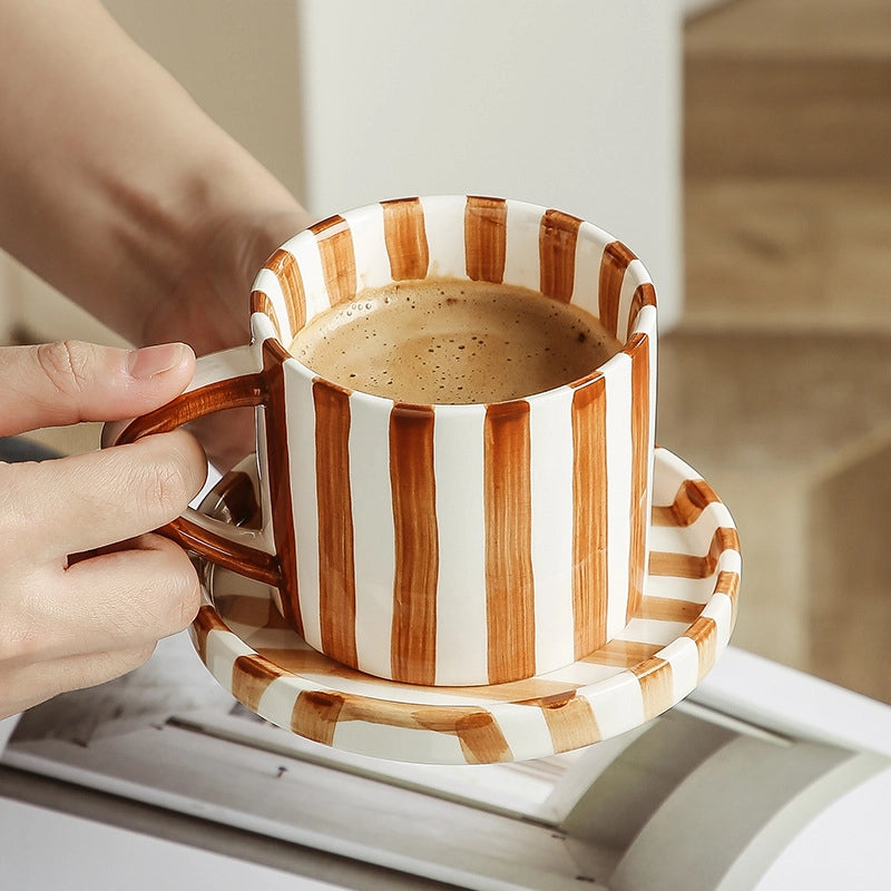 Casual Cute Stripe Ceramics Plate Water Bottles 1 Piece 1 Set