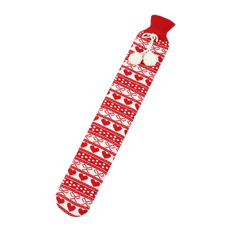 Hot Water Bag Spot BS Cartoon Warm Water Bag UK Christmas Plush Hand Warmer Long Water Filling Hot Water Bag