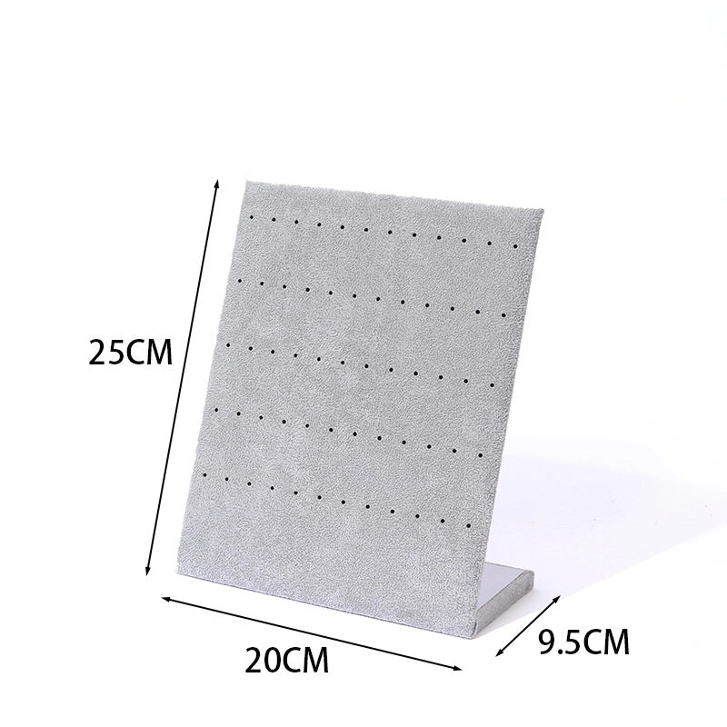 1 Piece Wood Flannel Casual Minimalist L Shape Jewelry Display