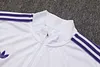 Joyfball 2025/2026 Real Madrid Half-Pull Training Suit White Retro version Football Shirt 1:1 Thai Quality