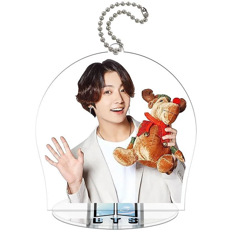 방탄소년단 Christmas Keychain Pendant Stand