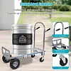 [US Local Warehouse] 3 in 1 Folding Hand Truck Dolly Cart with Wheels 550LBS Capacity Heavy Duty Collapsible Moving Dolly for Logistics Shopping Home Office