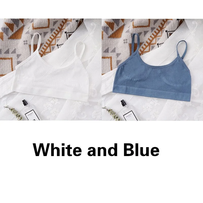 U-shaped Back Bra Tube Top Women Crop Top No Padded Wirefree Sexy Lingerie Bra Sports Fashion Street Women's Underwear Top