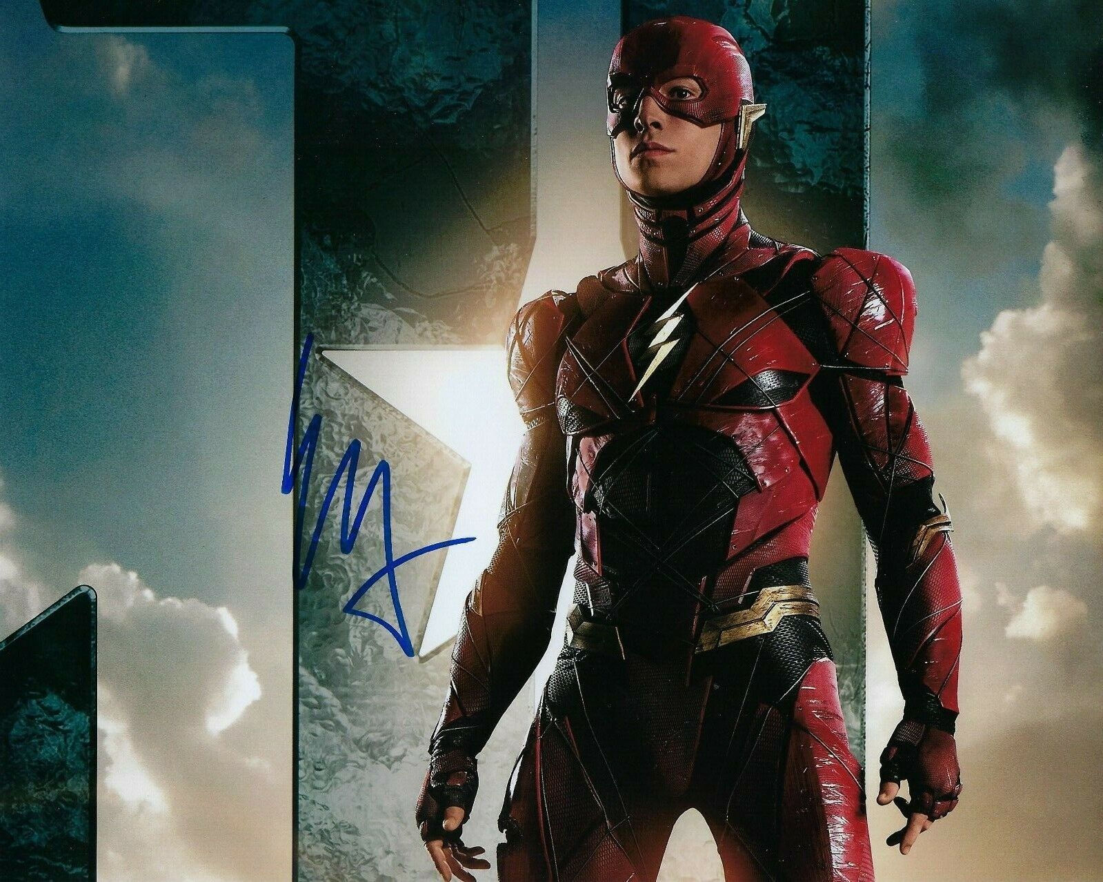 GFA Justice League The Flash * EZRA MILLER * Signed 8x10 Photo Poster painting PROOF E6 COA