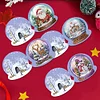 8PCS Diamond Painting Xmas Atmosphere Greeting Card Set for Festivals Gifts