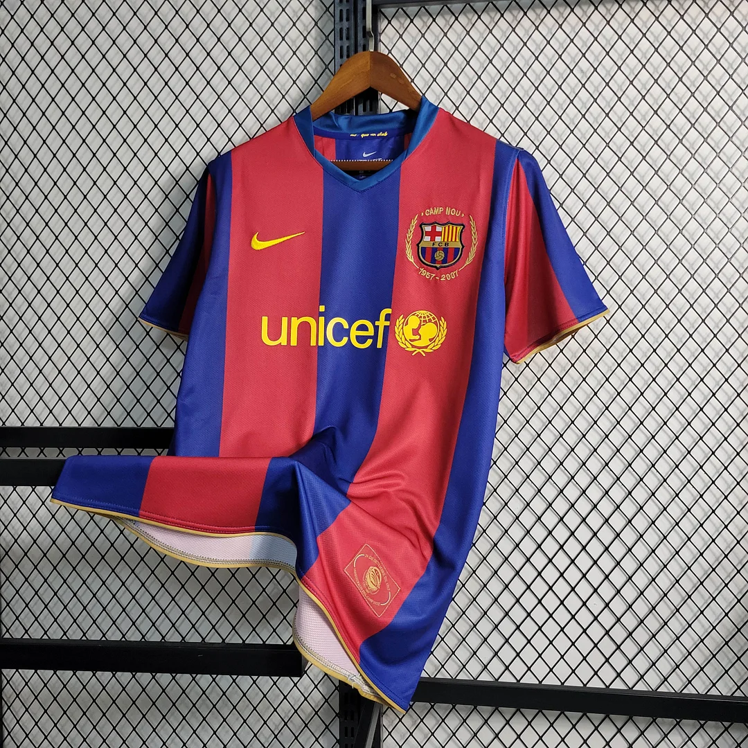 2007/2008 Retro Barcelona Home  Football Shirt  1:1 Thai Quality