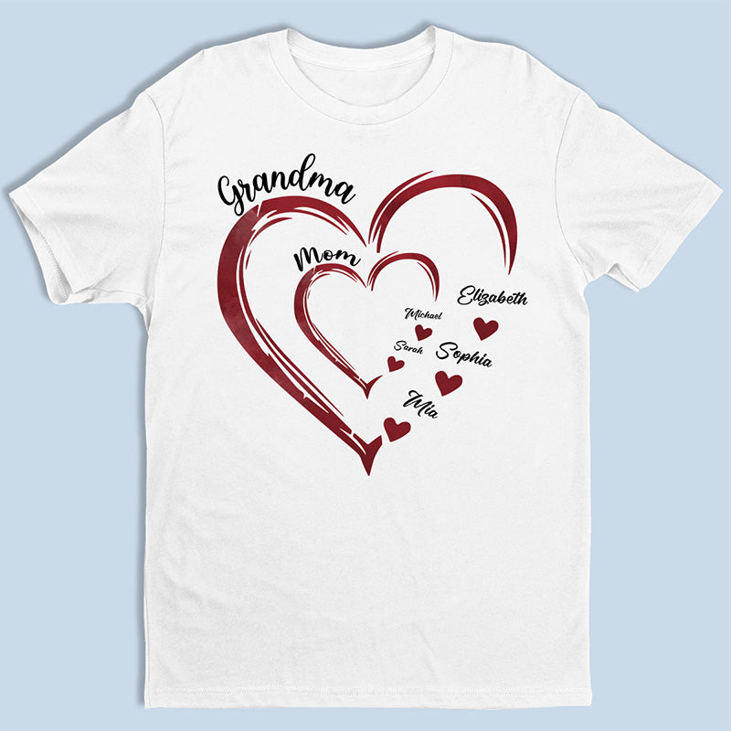 Loveyoufancy Mommy's Sweethearts - Family Personalized Custom Unisex T-shirt, Hoodie, Sweatshirt - Gift For Grandma