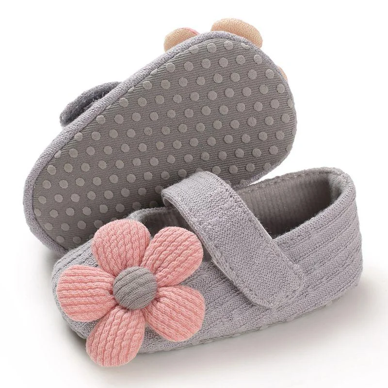 Baby Girls Cotton Shoes Retro Spring Autumn Toddlers Prewalkers Cotton Shoes Infant Soft Bottom First Walkers 0-18M