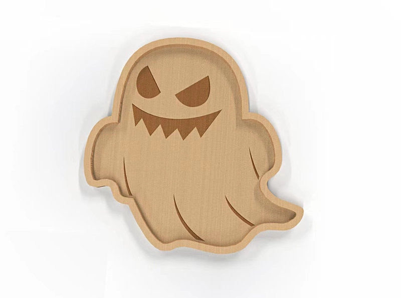 Halloween Pumpkin Skull Wood Party Ornaments