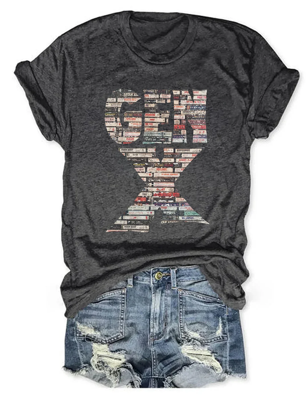 Gen X 80’s Rock Cassettes T-Shirt