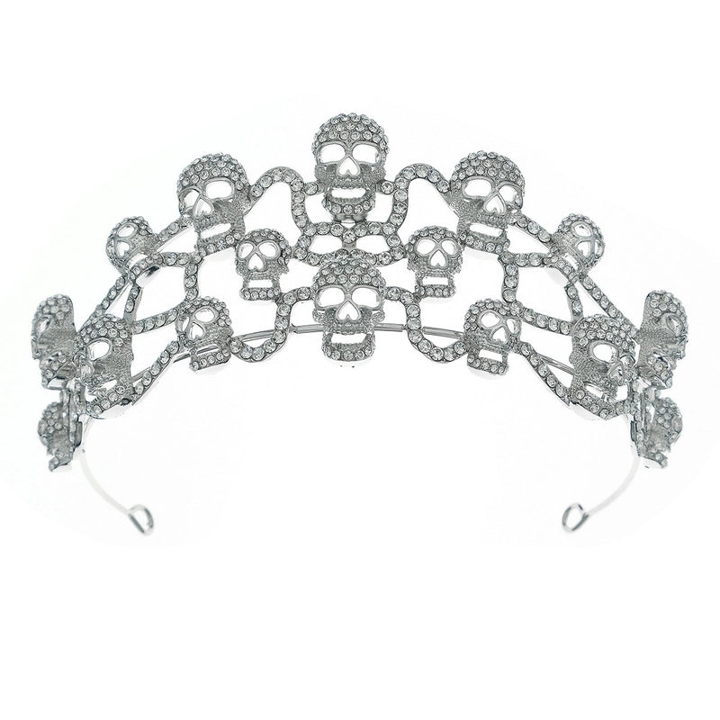 Women’s Fashion Crown Alloy Inlay Rhinestones Hair Band