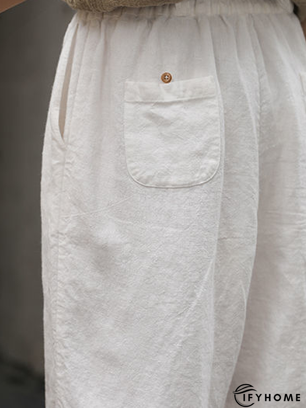 Women's Casual Plain Cotton Linen Loosen Pants | IFYHOME
