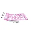 Inflatable Pool Float Lounger with Headrest PVC Air Mattress for Lake Beach