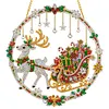 Christmas Diamond Painting Ornament Reindeer Sleigh DIY Kit 9.45x9.45in