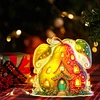 (US Local)Double Sided Special Shape Pear House Diamond Painting LED Light Ornaments