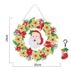 DIY Diamond Painting Hanging Wreath Kit Home Door Decor(Include Chain and Lamp Belt)