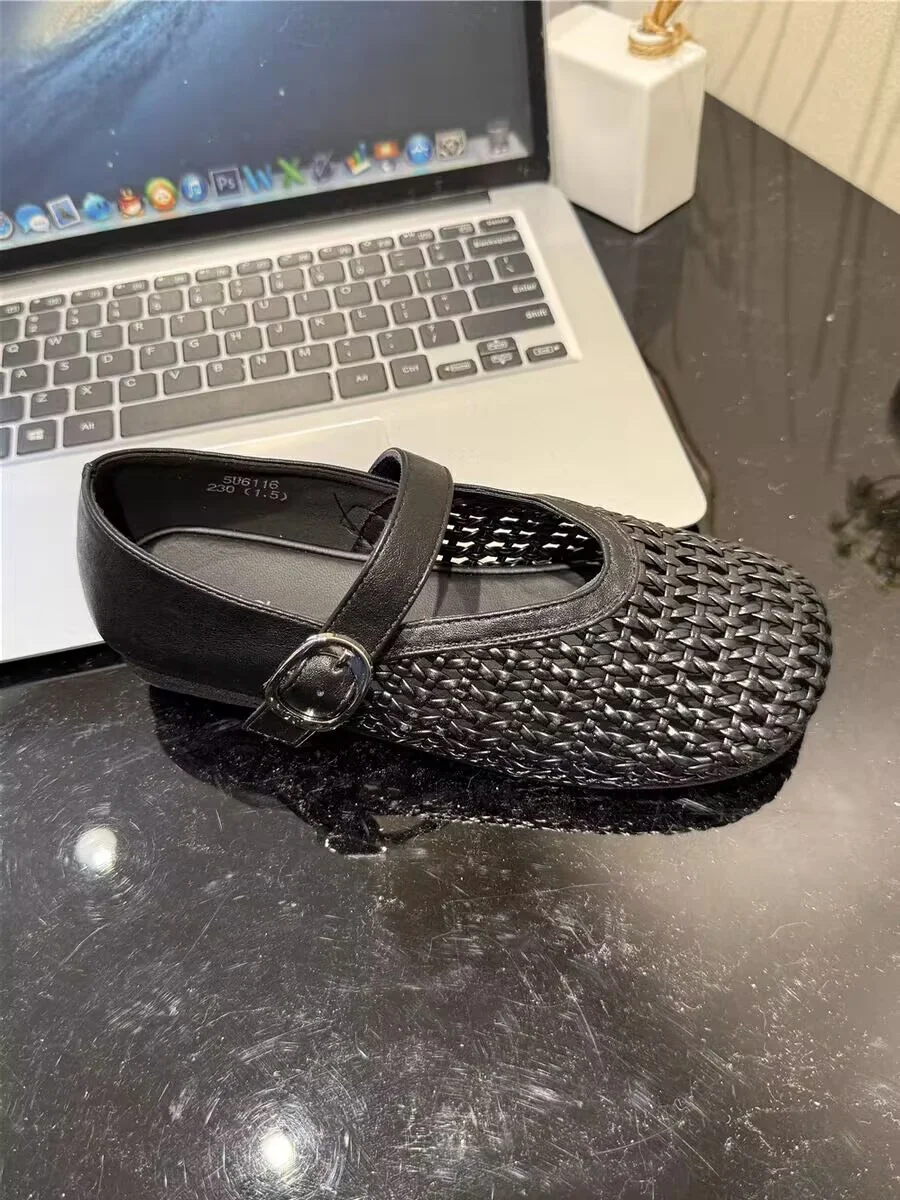 Yyvonne Hollow Sandals Soft Soles Mary Jane Mouth Single Shoes 2025 New Explosive Women's Pedaled Lazy Shoes