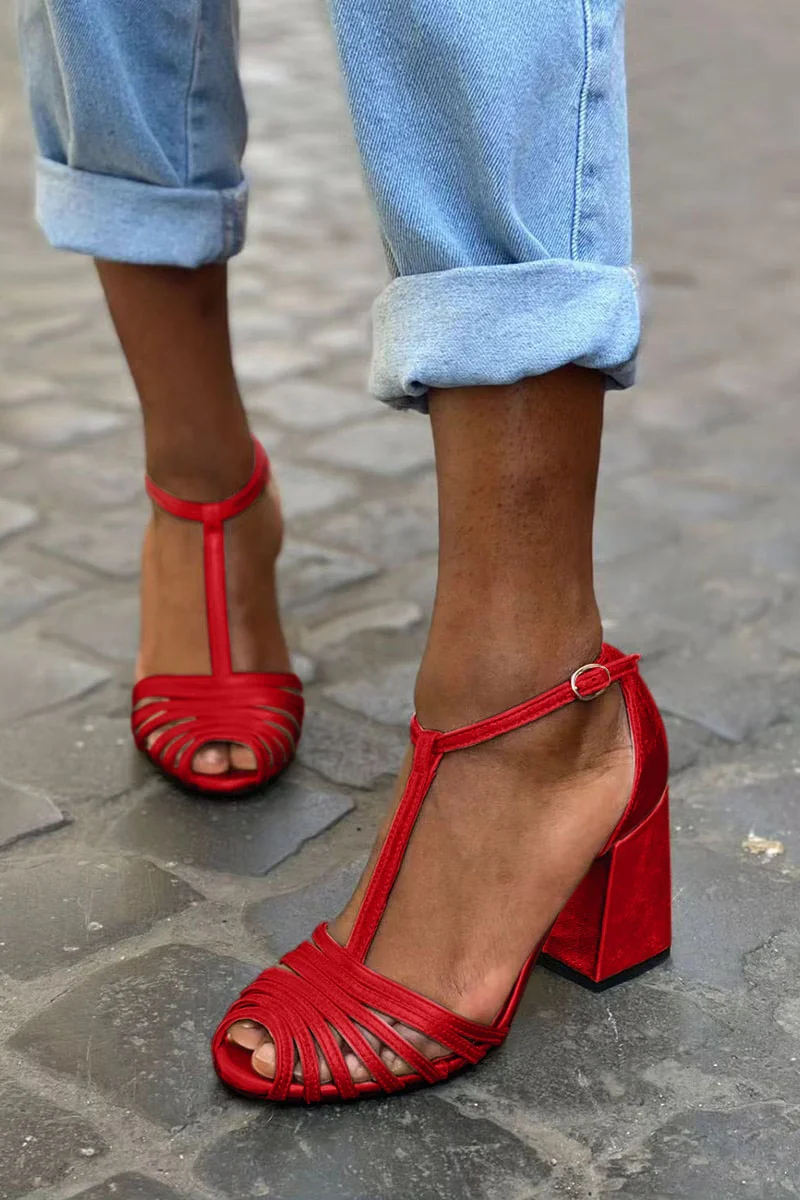 Amazon.com | Parisuit Women's Mary Jane Goth Platform Pumps Chunky High Heels  T Strap Dress Shoes-Black Size 4 | Pumps