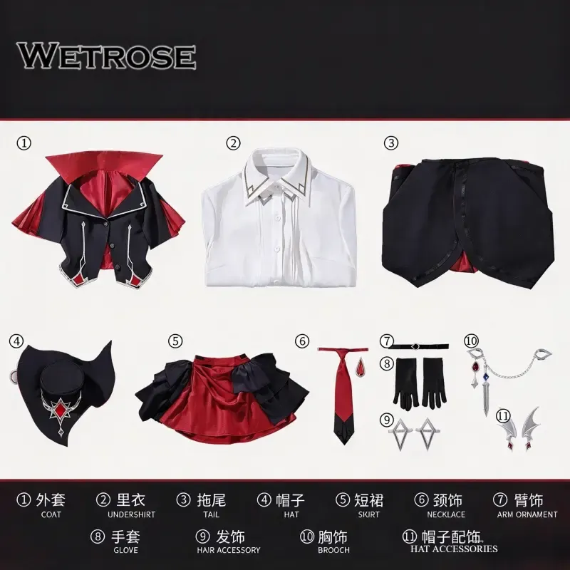 [Wetrose] Pre-Order Genshin Impact Sandrone Tabletop Troupe Game Outfit Cosplay Costume 