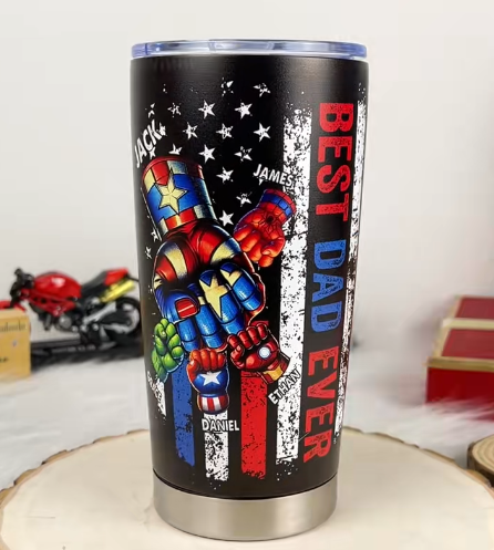 Loveyoufancy BEST DADMAN EVER Custom Stainless Steel Tumbler