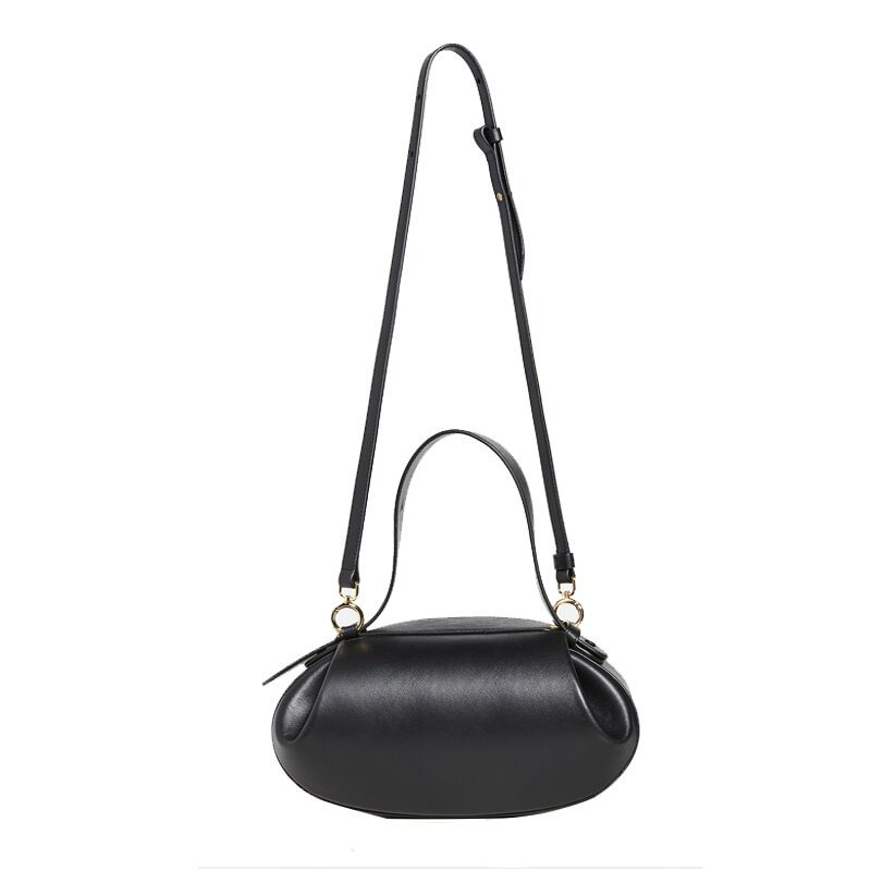 Mongw Women Bag 2021 New Circular PU Vintage Solid Hasp Soft Luxury Designer Bags Shoulder Bag Handbag Pures And Bags Crossbody