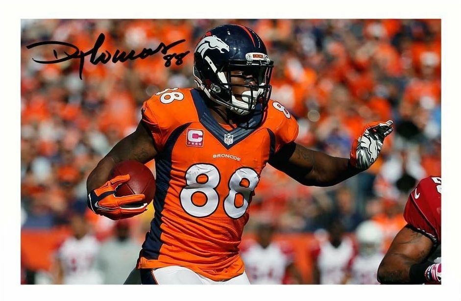 DEMARYIUS THOMAS - DENVER BRONCOS AUTOGRAPH SIGNED Photo Poster painting POSTER