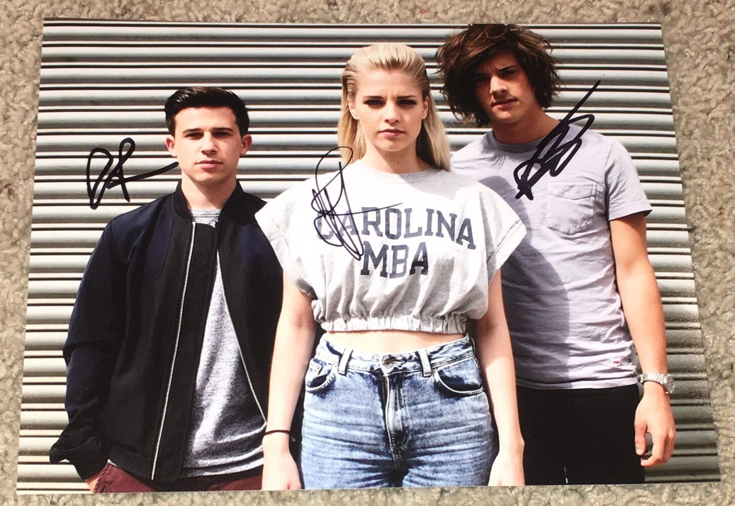 LONDON GRAMMAR BAND SIGNED AUTOGRAPH PROMO 8x10 Photo Poster painting B HANNAH REID +2 w/PROOF