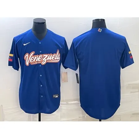 Men's Venezuela Baseball Blank 2023 Royal World Baseball Classic Stitched Jersey