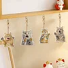 6pcs DIY Diamond Painting Cat Double-Sided Keychains