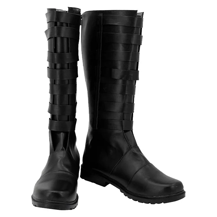 The Mandalorian Moff Gideon Black Shoes Boots Cosplay Accessories Halloween Carnival Props