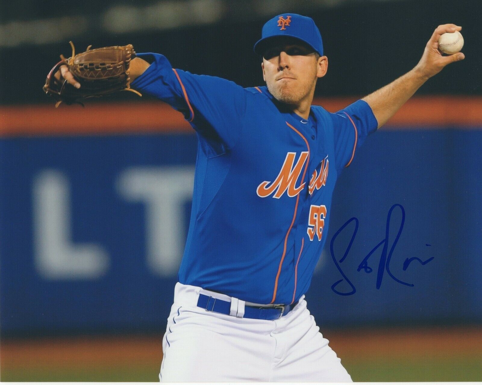 SCOTT RICE SIGNED AUTOGRAPHED NY NEW YORK METS BASEBALL 8X10 Photo Poster painting