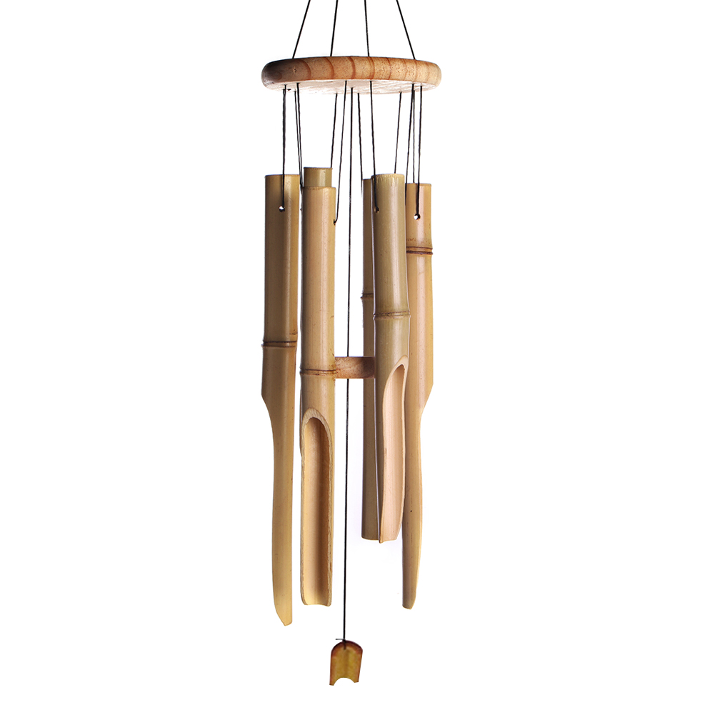 

Retro Bamboo Wind Chimes Yard Window Wall Hanging Tubes Bells Crafts Decor, 501 Original