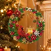 DIY Pearl Diamond Painting Christmas Wreath Hanging Ornament Kit