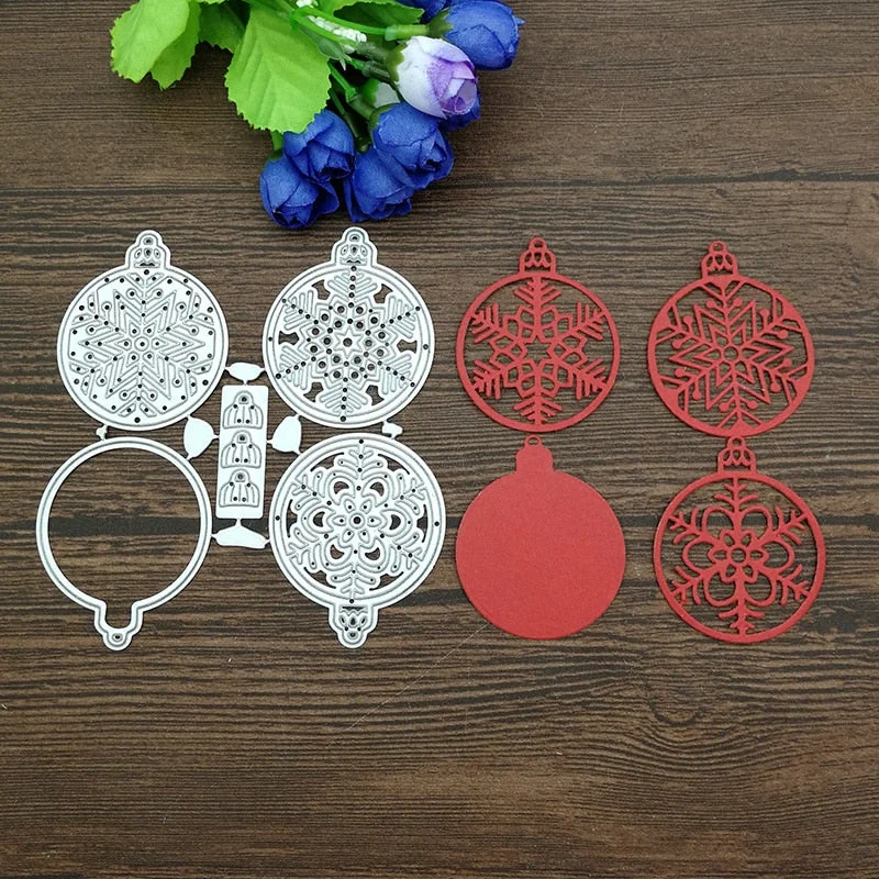 Christmas bell snowball Metal Cutting Dies For DIY Scrapbooking Album Embossing Paper Cards Decorative Crafts