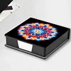 Mandalas Leather Diamond Painting Notecard Box 5D DIY Diamond Art Note Box