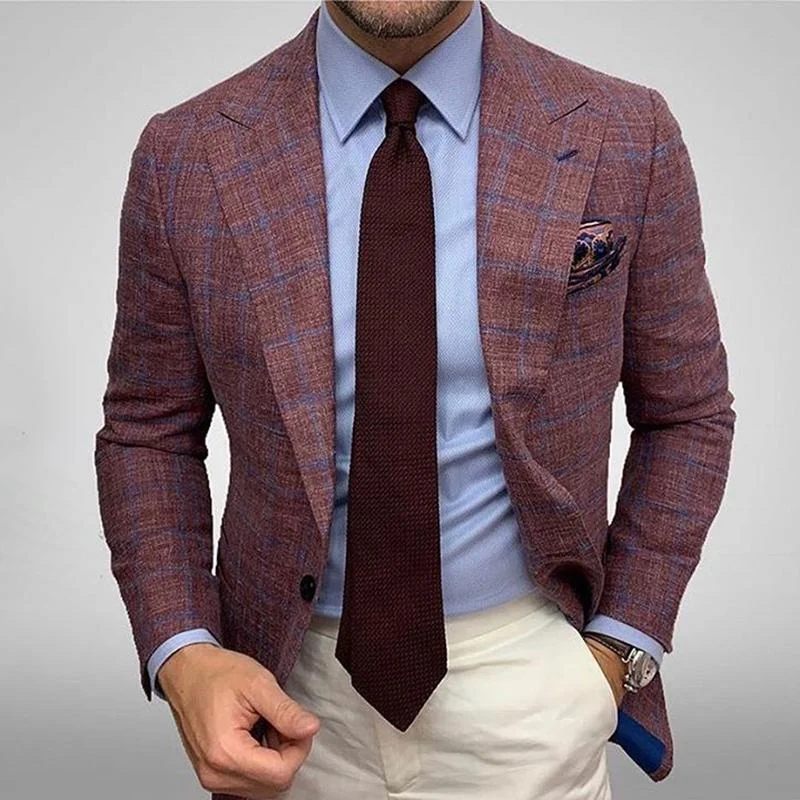 Classic Plaid Blazer