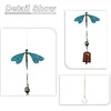 Blaue Libellen-Windspiel-Metall-Diamant-Kunst-H&auml;nge-Anh&auml;nger 5D-DIY-Diamant-Malerei-Punkte-Anh&auml;nger f&uuml;r Gartenfensterdekoration