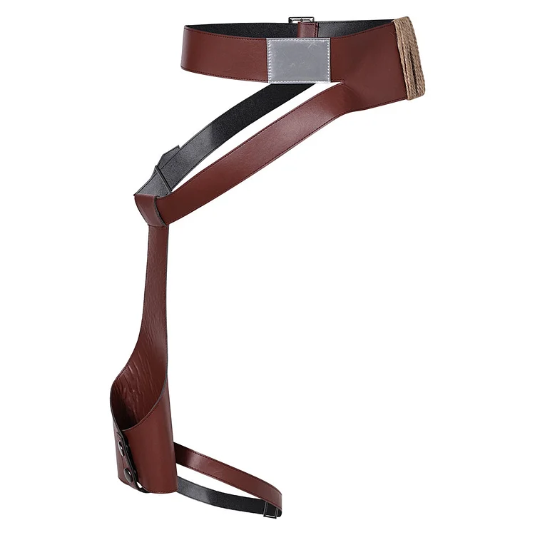 Movie Rey Skywalker Brown Holster Belt Cosplay Accessories Halloween Carnival Props