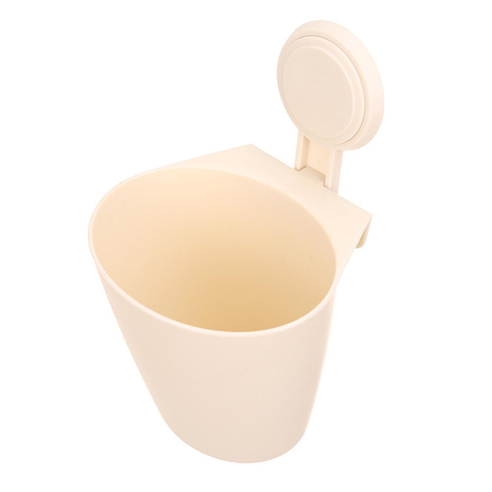 

Wall Mounted Suction Cup Storage Rack Bathroom Car Traceless Storage Bucket, Yellow, 501 Original