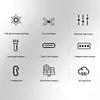 Solar Foldable Camping Light Rechargeable Portable Flashlight Hanging Tent Light