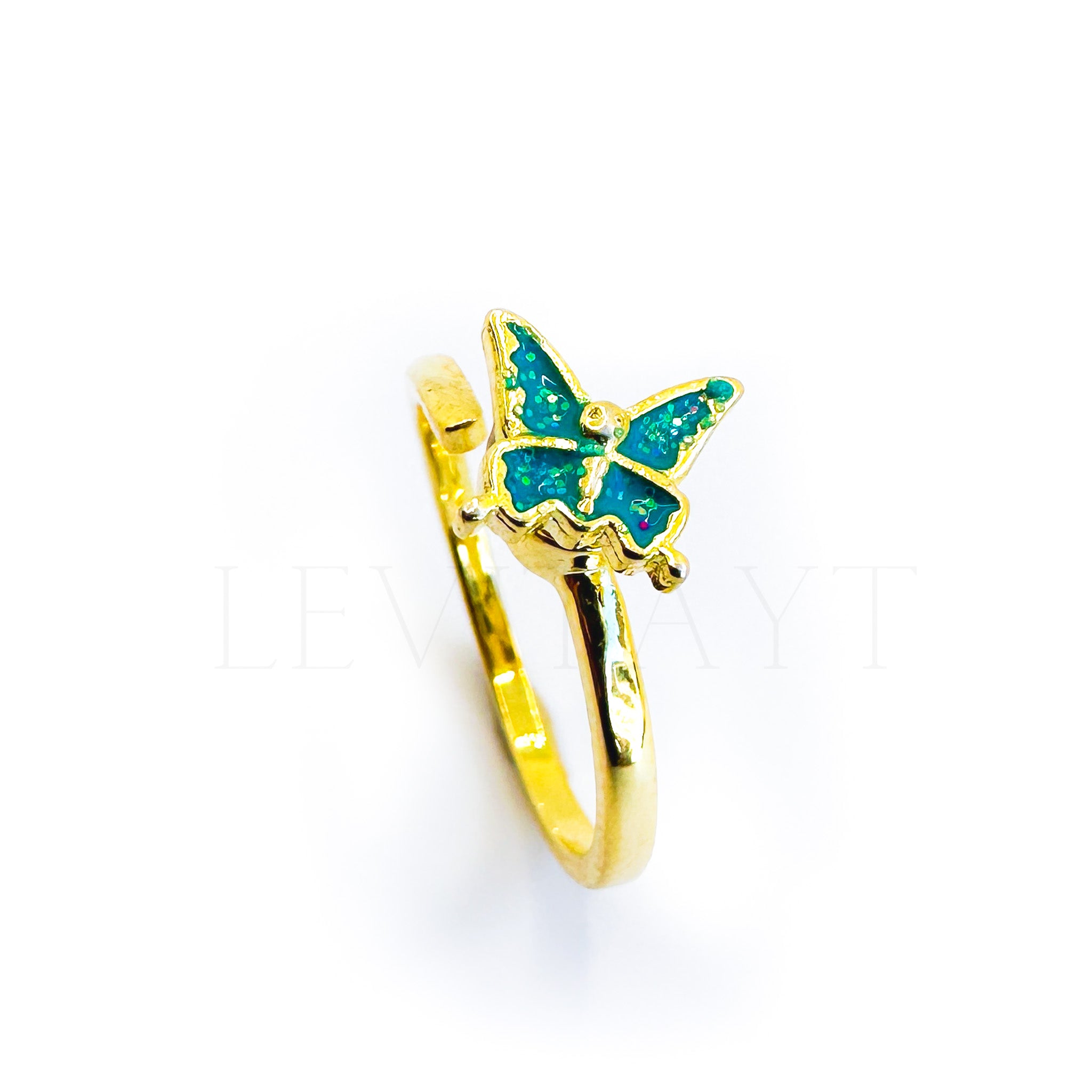 Spring's Spinning Butterfly Ring