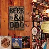 BEER & BBQ - Vintage Metal Signs - 20*30cm/30*40cm - Warning