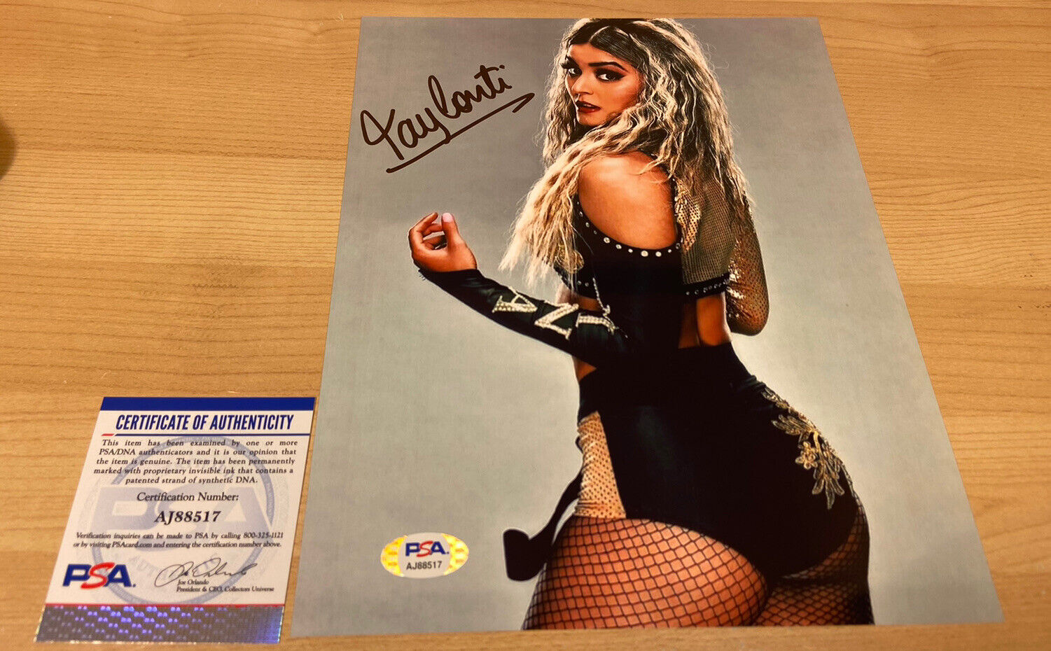 Tay Conti AEW WWE Sexy Autographed Signed 8X10 Photo Poster painting PSA/DNA COA