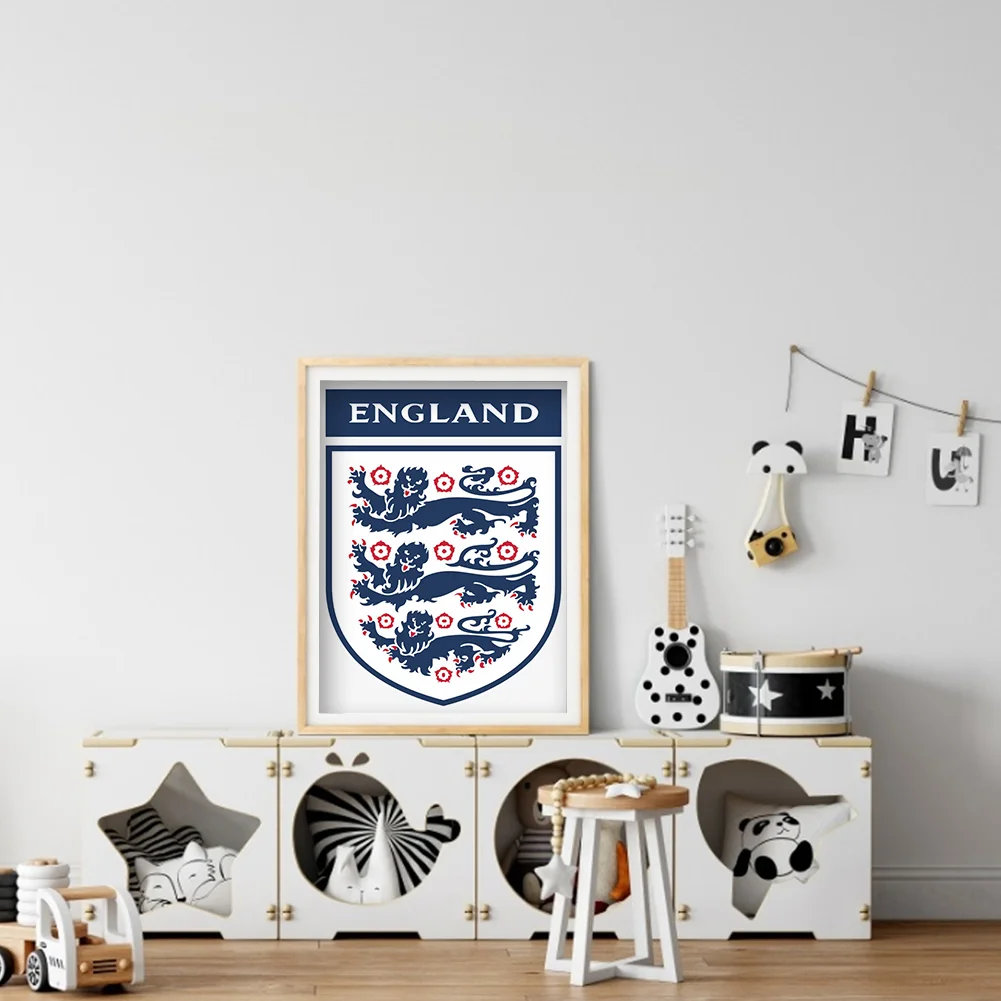 Diamond Painting - Full Round Drill - England FC(Canvas|30*40cm)