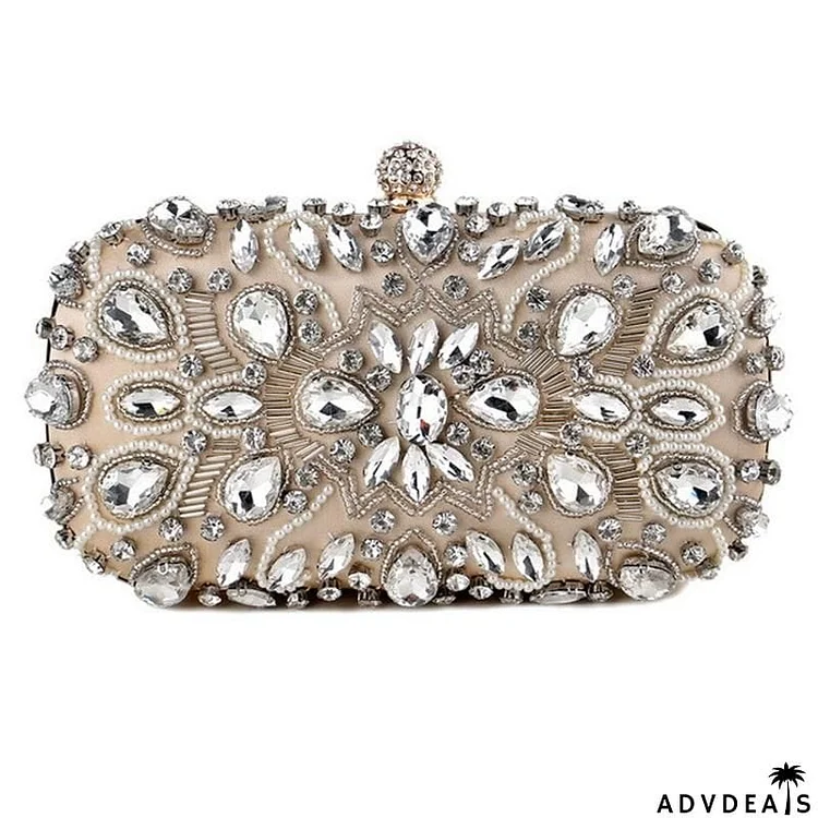 Stunning Rhinestone Deco Clutch Mini Bag for Evening Party