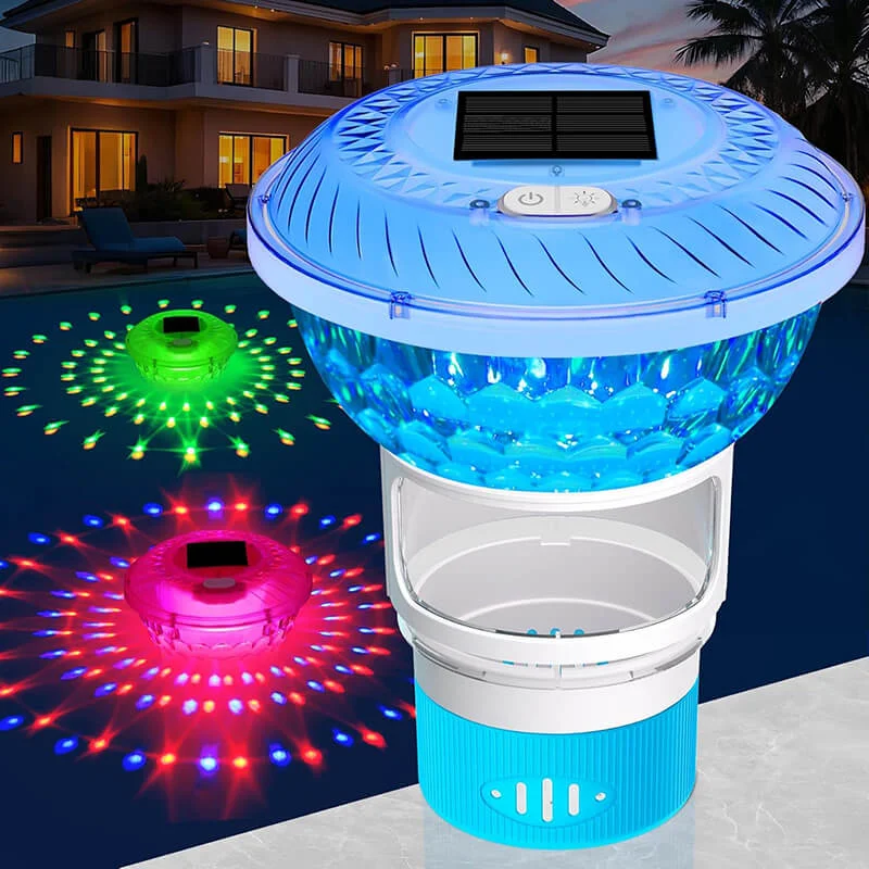 🔥Hot Sale 49% Off🔥Solar Pool Chlorine Floater with Colorful Light