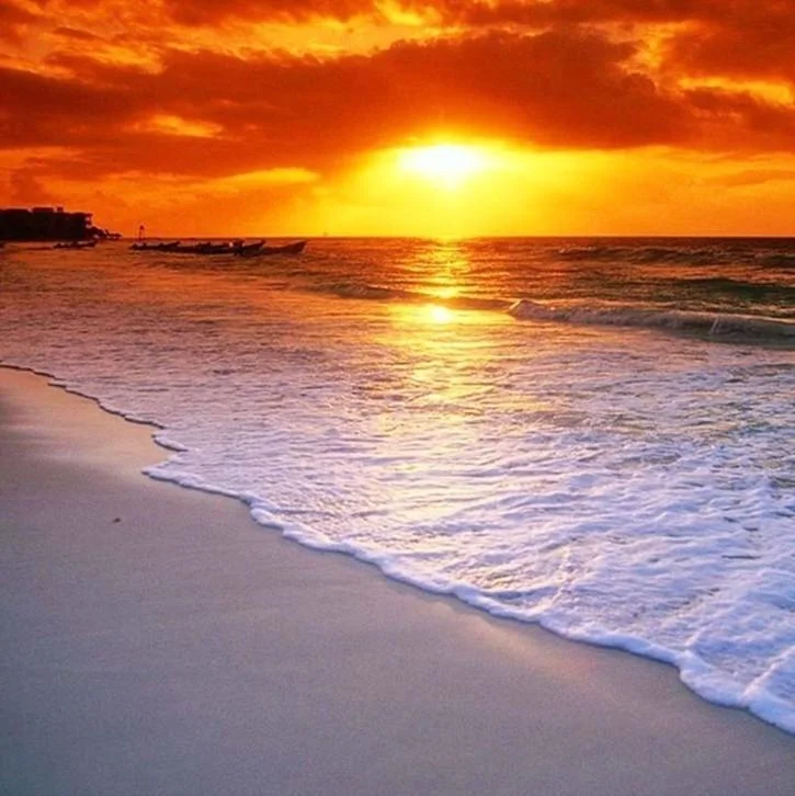 Full Round Diamond Painting - Sunset Sea(30*30cm)